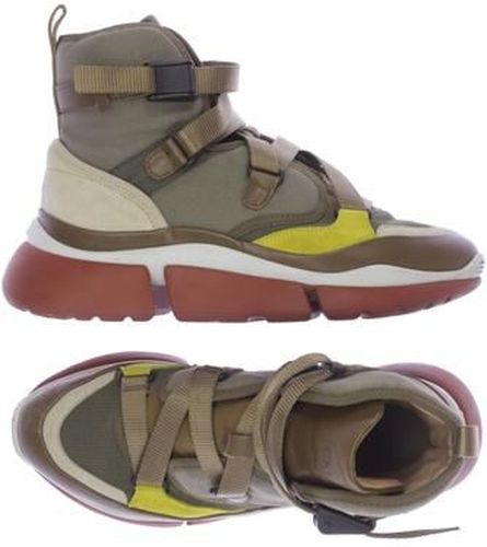 Chloe Damen Sneakers, grün, Gr. EU 38, Leder - Second Hand - Chloé - Modalova