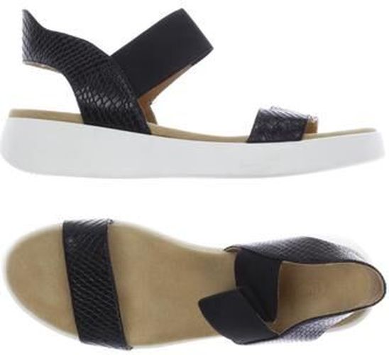 Damen Sandale, schwarz, Gr. EU 41, Leder - Second Hand - Cinque - Modalova