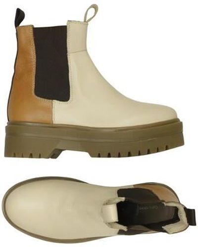 Damen Stiefelette, beige, Gr. EU 36, Leder - Second Hand - COPENHAGEN STUDIOS - Modalova