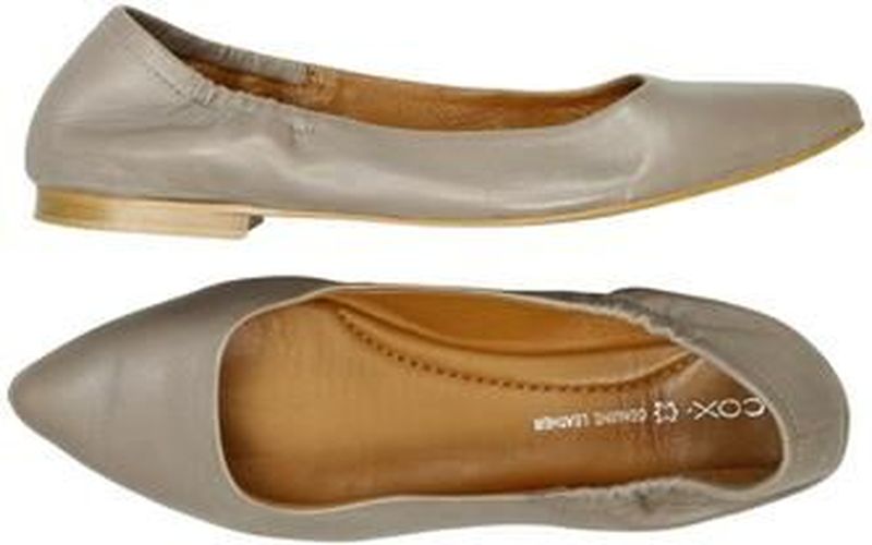 Damen Ballerinas, grau, Gr. EU 37 - Second Hand - Cox - Modalova