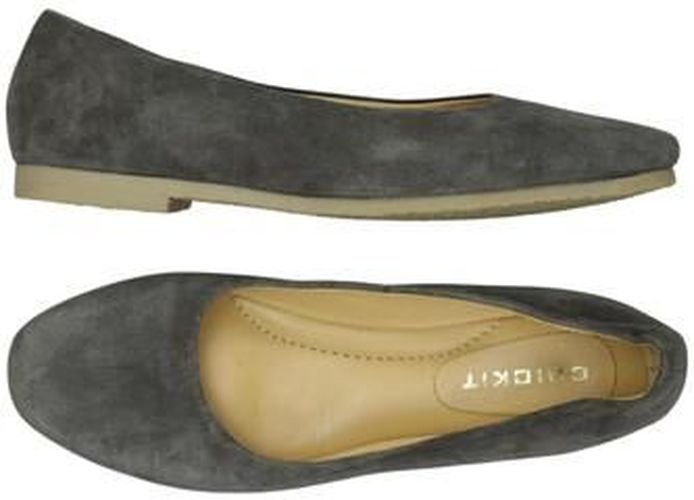 Damen Ballerinas, grau, Gr. EU 37, Leder - Second Hand - CRICK IT - Modalova