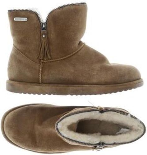 Australia Damen Stiefelette, beige, Gr. EU 37, Leder - Second Hand - Emu - Modalova