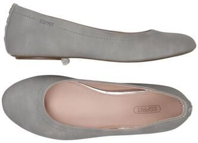 Damen Ballerinas, grau, Gr. EU 36, Kunstleder - Second Hand - Esprit - Modalova