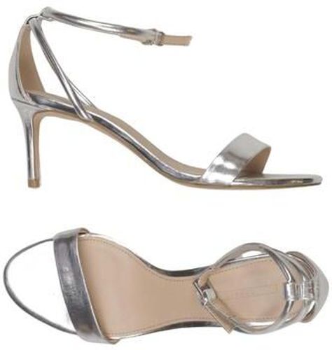 Damen Sandale, silber, Gr. EU 39, Kunstleder - Second Hand - Esprit - Modalova