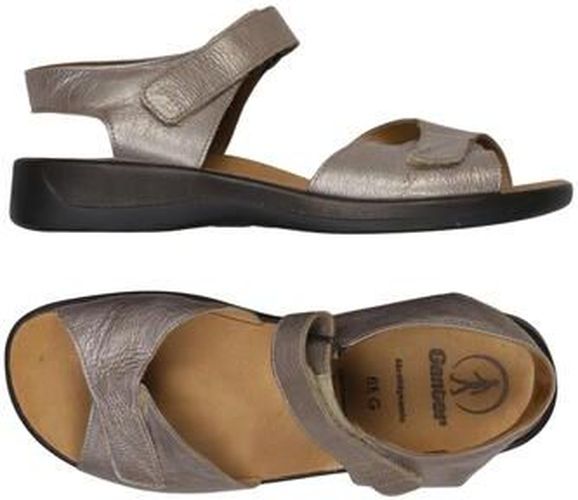 Damen Sandale, silber, Gr. EU 39.5 (UK 6.5), Leder - Second Hand - Ganter - Modalova