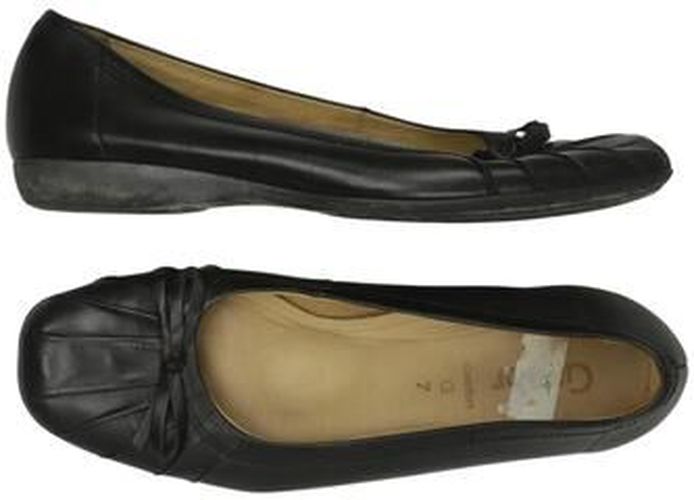 Damen Ballerinas, schwarz, Gr. EU 40.5 (UK 7), Leder - Second Hand - Gabor - Modalova