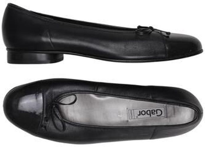 Damen Ballerinas, schwarz, Gr. EU 40.5 (UK 7), Leder - Second Hand - Gabor - Modalova