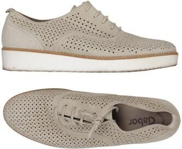 Damen Halbschuh, beige, Gr. EU 38.5 (UK 5.5), Leder - Second Hand - Gabor - Modalova