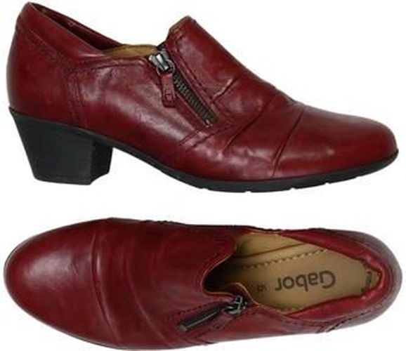 Damen Halbschuh, rot, Gr. EU 38 (UK 5), Leder - Second Hand - Gabor - Modalova