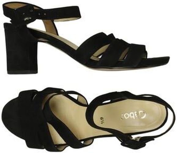 Damen Sandale, schwarz, Gr. EU 39.5 (UK 6.5), Leder - Second Hand - Gabor - Modalova