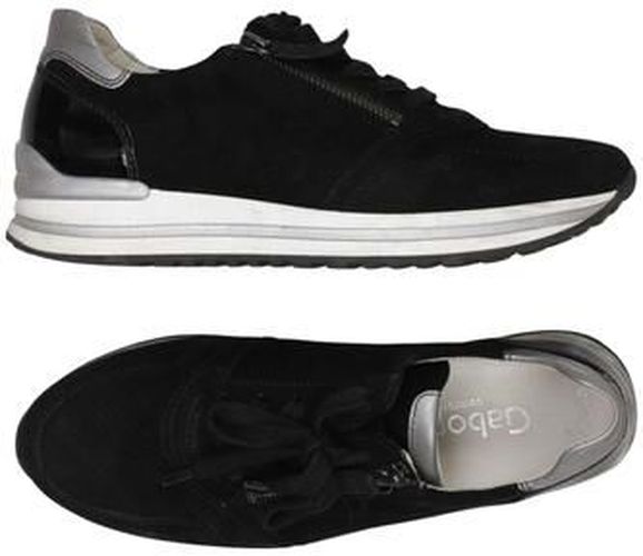 Damen Sneakers, schwarz, Gr. EU 38 (UK 5), Leder - Second Hand - Gabor - Modalova