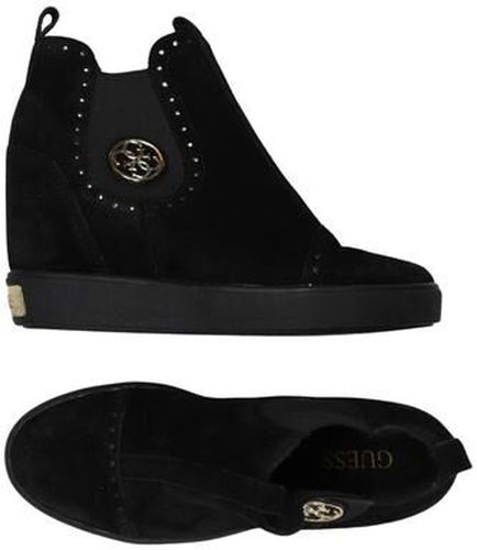 Damen Stiefelette, schwarz, Gr. EU 38, Leder - Second Hand - Guess - Modalova