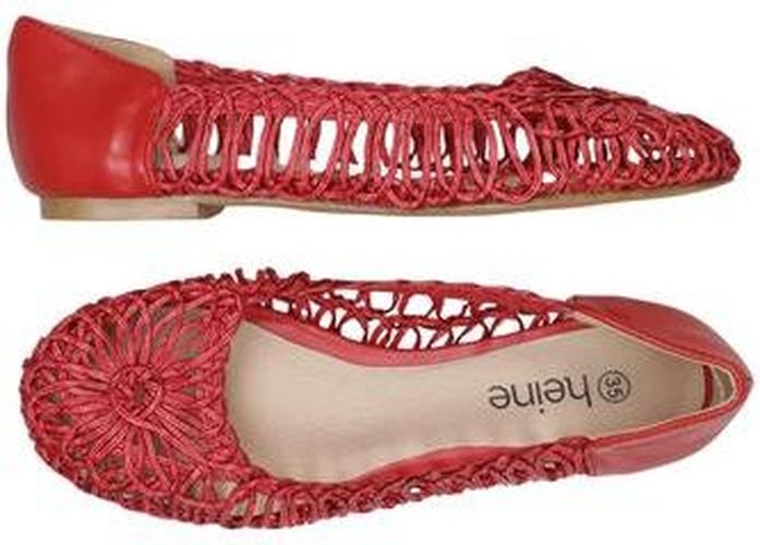 Damen Ballerinas, rot, Gr. EU 35 - Second Hand - heine - Modalova