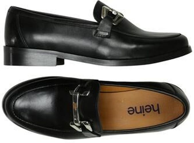 Damen Halbschuh, schwarz, Gr. EU 35, Leder - Second Hand - heine - Modalova