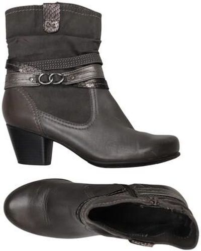 Damen Stiefelette, grau, Gr. EU 38, Kunstleder, Leder - Second Hand - Jana - Modalova