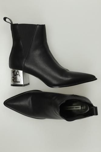 Damen Stiefelette, schwarz, Gr. EU 36, Leder - Second Hand - Karl by Karl Lagerfeld - Modalova