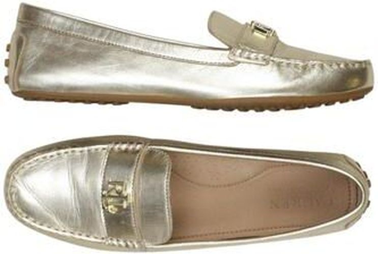 Damen Halbschuh, gold, Gr. EU 41, Leder - Second Hand - LAUREN Ralph Lauren - Modalova