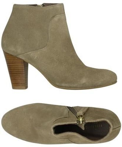 Damen Stiefelette, beige, Gr. EU 35, Leder - Second Hand - Minelli - Modalova