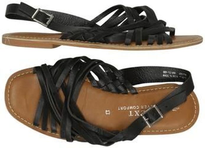 Damen Sandale, schwarz, Gr. EU 38, Leder - Second Hand - Next - Modalova