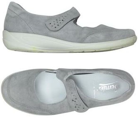 Damen Halbschuh, grau, Gr. EU 39.5 (UK 6.5), Leder - Second Hand - Semler - Modalova