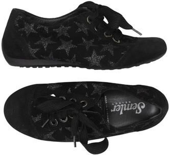 Damen Halbschuh, schwarz, Gr. EU 34 (UK 1.5), Leder - Second Hand - Semler - Modalova