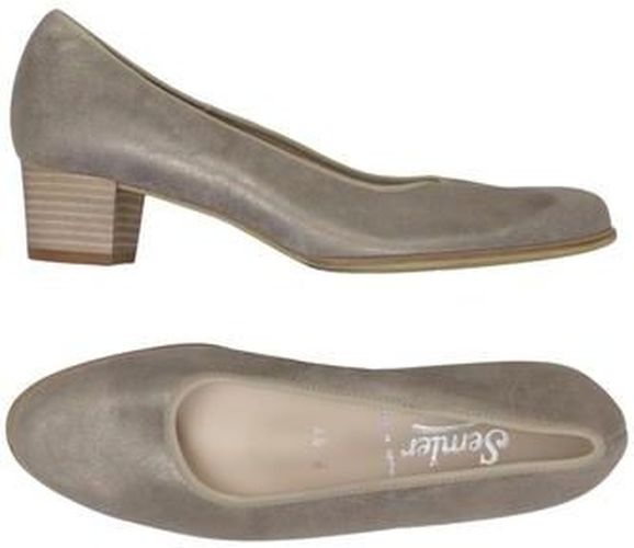 Damen Pumps, grau, Gr. EU 37.5 (UK 4.5), Leder - Second Hand - Semler - Modalova