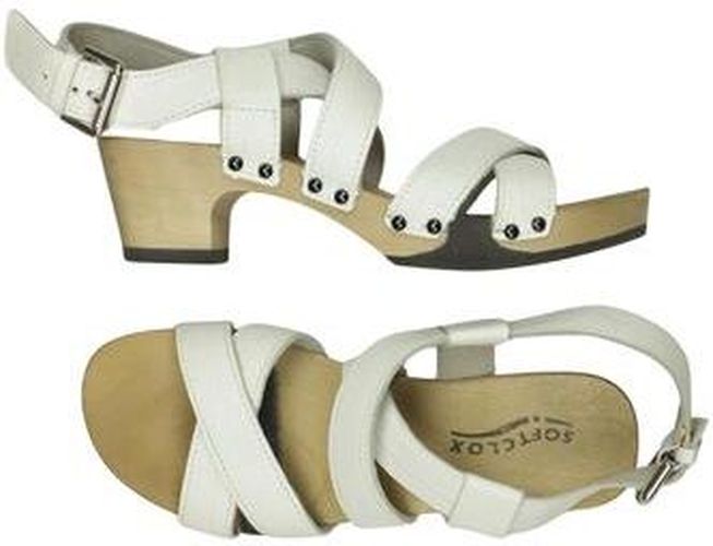 Damen Sandale, weiß, Gr. EU 38 - Second Hand - Softclox - Modalova