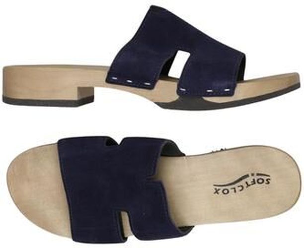 Damen Sandale, marineblau, Gr. EU 42, Leder - Second Hand - Softclox - Modalova