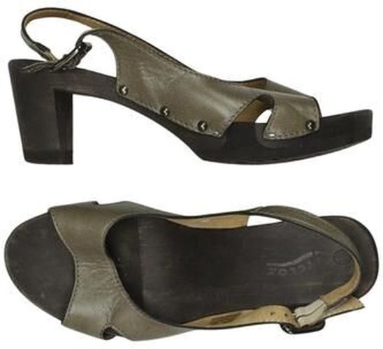 Damen Sandale, grün, Gr. EU 37, Leder - Second Hand - Softclox - Modalova