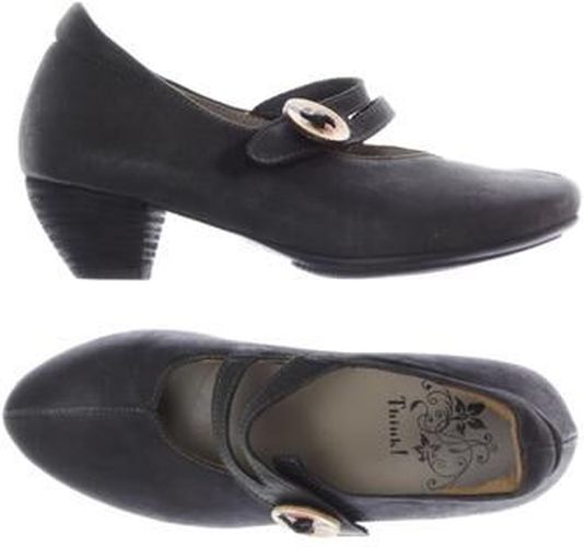 Damen Pumps, grau, Gr. EU 36, Leder - Second Hand - Think! - Modalova