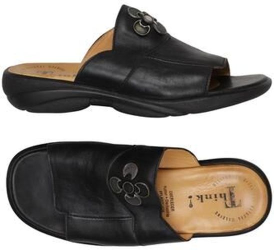 Damen Sandale, schwarz, Gr. EU 37, Leder - Second Hand - Think! - Modalova