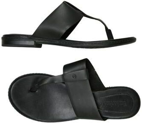 Damen Sandale, schwarz, Gr. EU 38, Leder - Second Hand - Timberland - Modalova