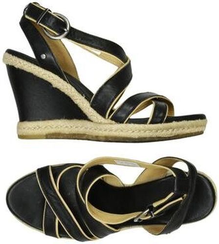 Damen Sandale, schwarz, Gr. EU 37, Leder - Second Hand - Ugg - Modalova