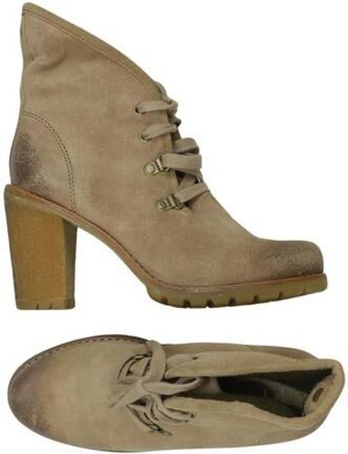 Damen Stiefelette, beige, Gr. EU 38, Leder - Second Hand - Ugg - Modalova