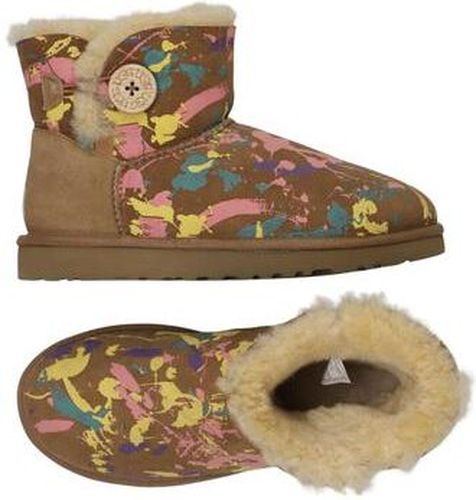 Damen Stiefelette, mehrfarbig, Gr. EU 38, Leder - Second Hand - Ugg - Modalova