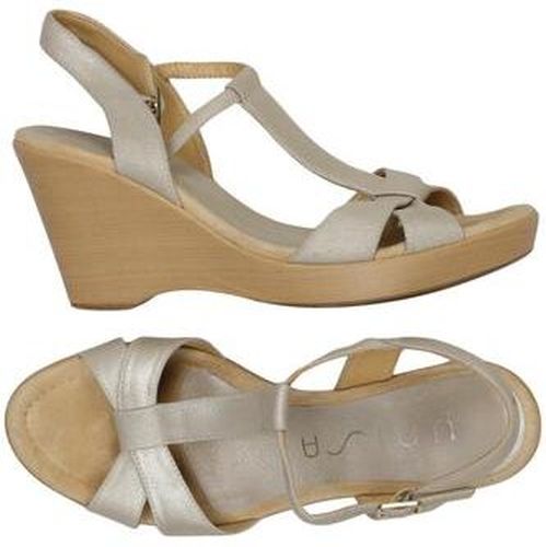 Damen Sandale, silber, Gr. EU 38 - Second Hand - Unisa - Modalova