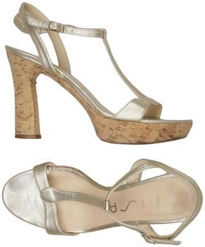 Damen Sandale, silber, Gr. EU 39 - Second Hand - Unisa - Modalova