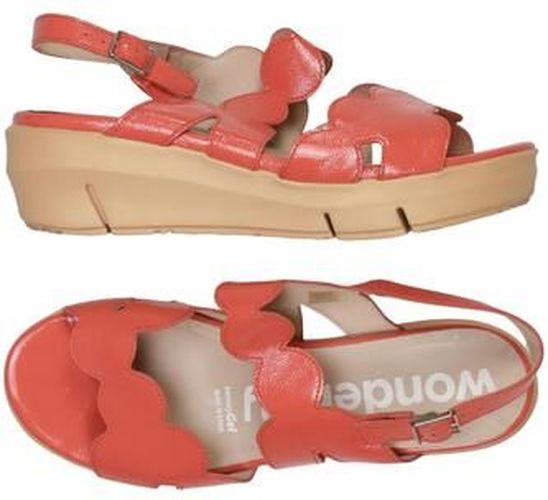 Damen Sandale, rot, Gr. EU 38, Leder - Second Hand - Wonders - Modalova