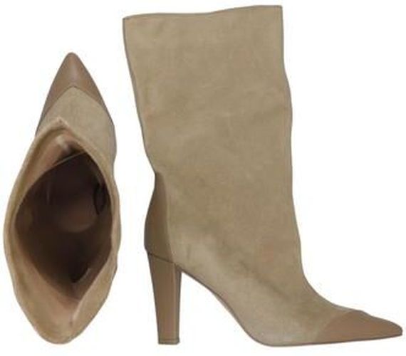 Damen Stiefel, beige, Gr. EU 38 - Second Hand - Zara - Modalova