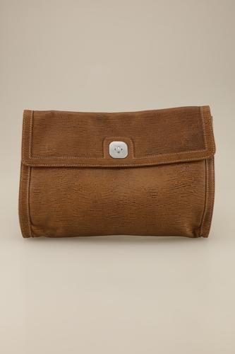 Damen Handtasche, braun, Leder - Second Hand - Longchamp - Modalova