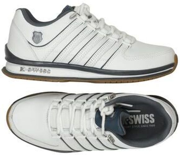 Herren Sneakers, weiß, Gr. EU 40, Leder - Second Hand - K Swiss - Modalova