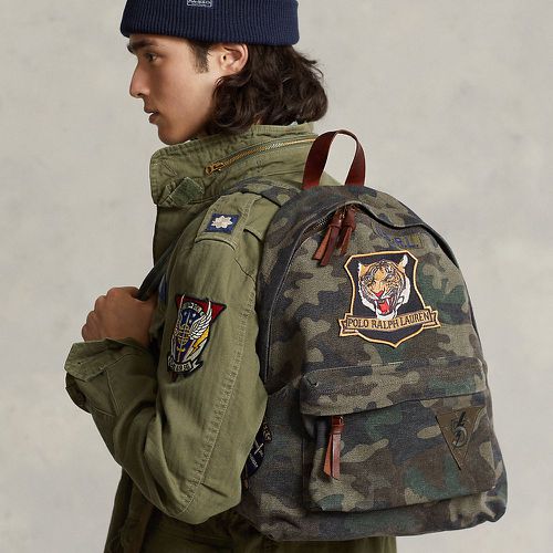 Tiger-Patch Camo Canvas Backpack - Polo Ralph Lauren - Modalova