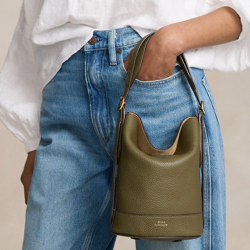 Leather Small Bellport Bucket Bag - Polo Ralph Lauren - Modalova