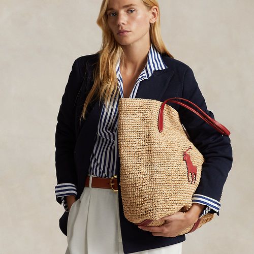 Big Pony Raffia Large Tote - Polo Ralph Lauren - Modalova