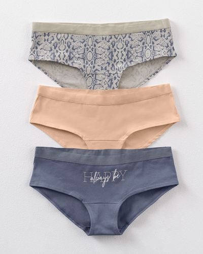 Pack stretch cotton hiphugger knickers - Leonisa - Modalova