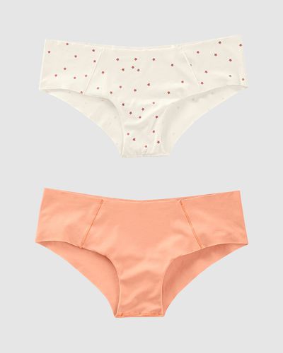 Pack Seamless Hipster knickers with Decorative Contrast Stitching - Leonisa - Modalova