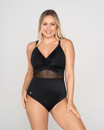Sheer Details One-Piece Slimming Swimsuit - Leonisa - Modalova