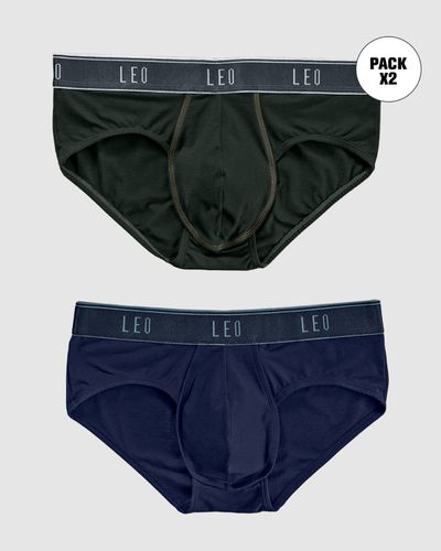 Pack Ultra-Light Briefs with Ergonomic Pouch - Leo - Modalova