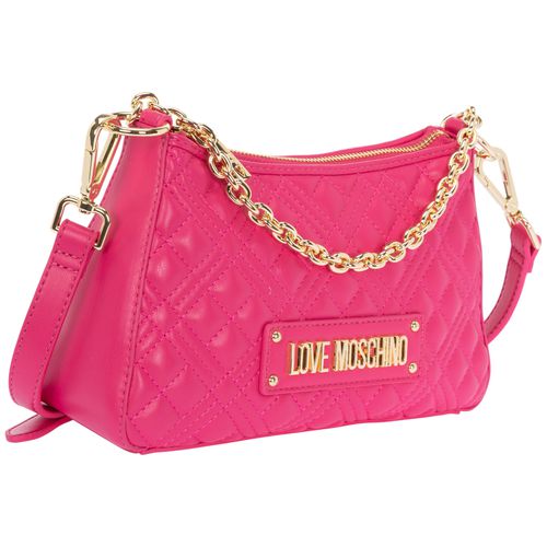 Women's handbag cross-body messenger bag purse shiny quilted - Love Moschino - Modalova