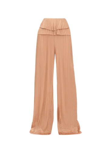 Linea Toffee Pleated Pants - Andrea Iyamah - Modalova